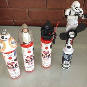 Disney 3 Star War Real Sound Talker Candy Dispensers + Storm Trooper